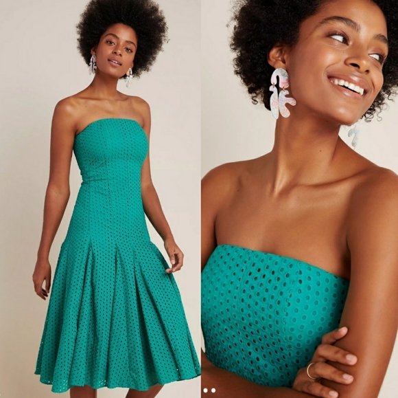 Anthropologie Dresses & Skirts - Anthropologie Lelia Eyelet Midi Dress - 6